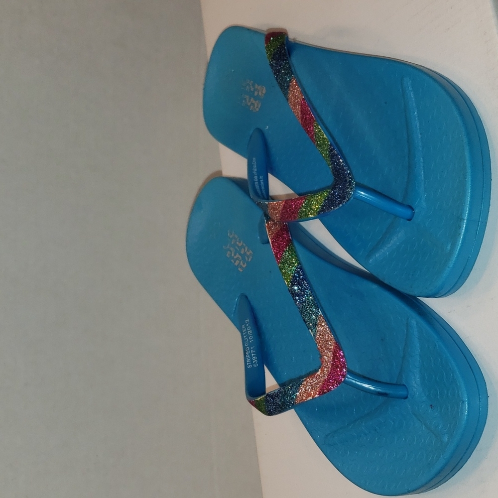 Glittery Girls Flip Flop‎ Sandals Size 3-4